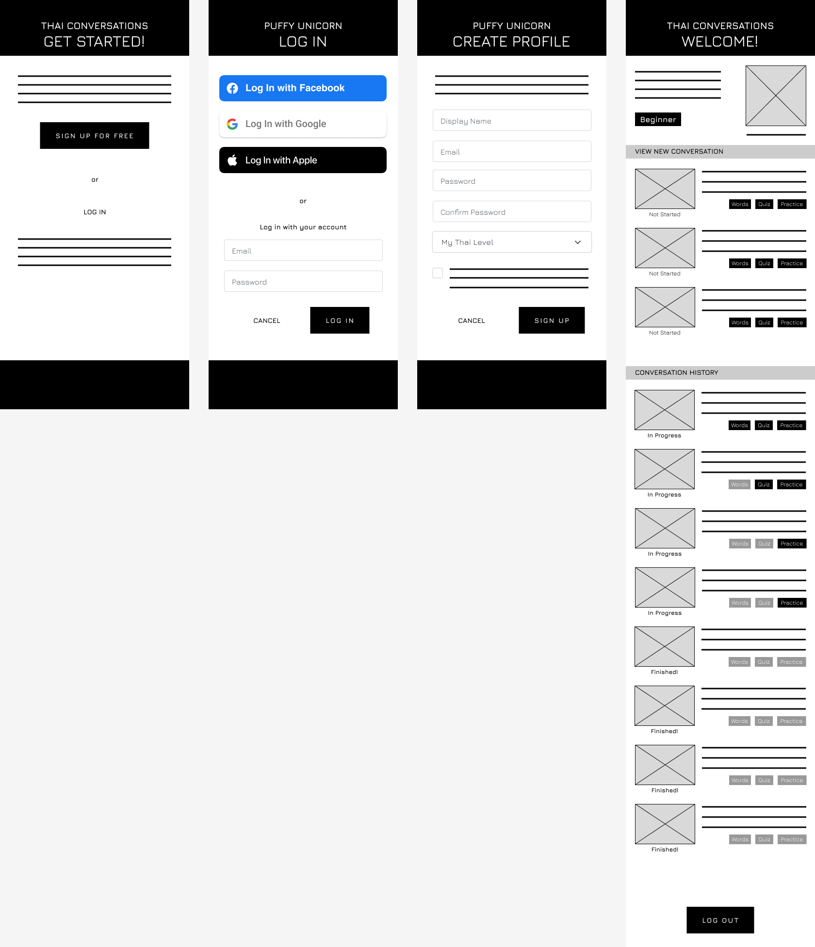 UX Design–Part 4a: First set of Figma wireframes