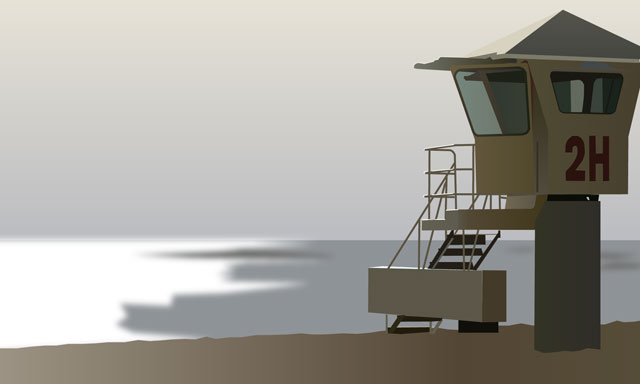 Lifeguard Tower, Kaimana Beach, Honolulu HI